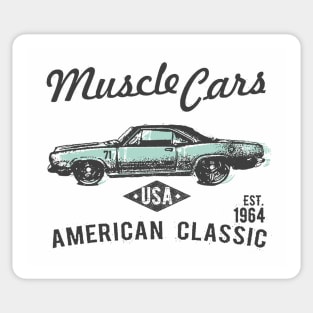 vintage car american classic Sticker